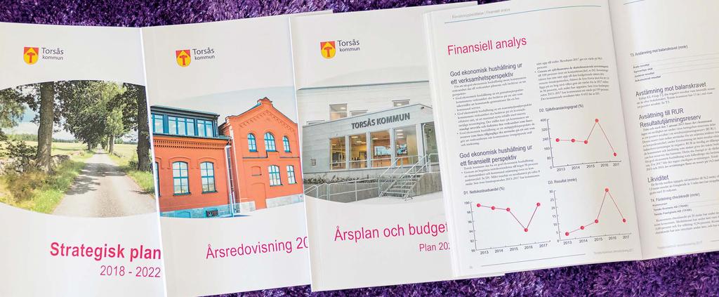 Inledning Kommunens övergripande styrdokument Övergripande styrdokument Strategisk plan Torsås kommuns strategiska plan antogs av kommunfullmäktige i juni månad 2018.