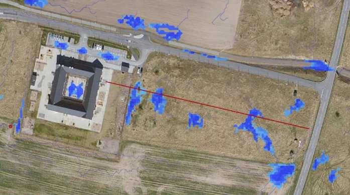 5. SEP 219 Sida 11 av 16 Då samtliga fastigheter (vårdboende, grundskola och förskola) saknar en antagen detaljplan baseras andelen hårdgjorda ytor i denna utredning på en antagen ytfördelning