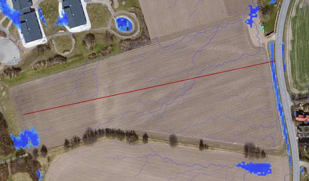 5. SEP 219 Sida 13 av 16 Antagna ytor Tak Gata/Parkering Grönyta Summa 1,1 ha,5 ha 1,9 ha 3,5 ha Med ovan angivna ytor och avrinningskoefficienter enl. avsnitt 2.6.1 fås en genomsnittlig avrinningskoefficient på,42 för skolfastigheten.