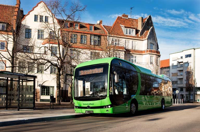 Elbuss i Landskrona. Foto: Nobina. 2.