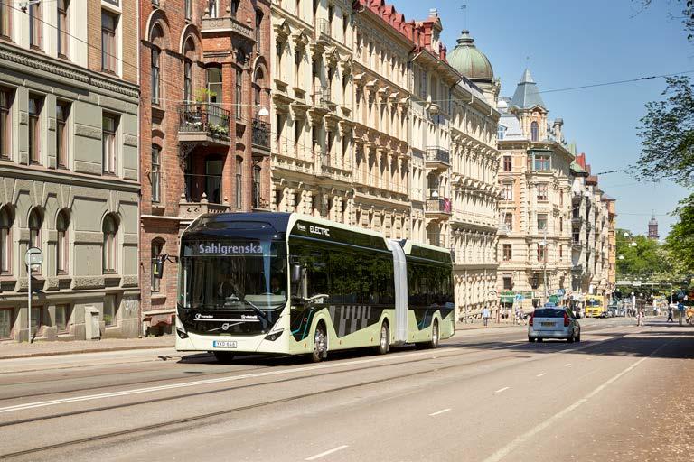 El-ledbuss i Göteborg. @Volvo Bus Corporation. All rights reserved.