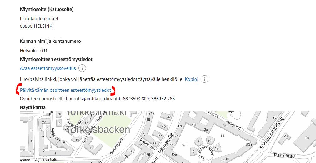 ANVISNING 62 (87) När du har fyllt i och sparat uppgifterna om tillgängligheten går du tillbaka till SDL-gränssnittet i ett separat webbläsarfönster.