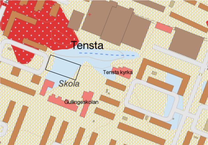 3.2 Geotekniska förhållanden 3.2.1 Markförhållanden Större delen av planområdet består marken enligt SGU av sandig morän (blått område medan