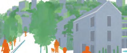 Grönska som fångar upp och renar dagvatten, förbättrar stadsluften, stödjer pollinering av fruktträd och bärbuskar och dämpar kraftiga temperaturhöjningar är exempel på