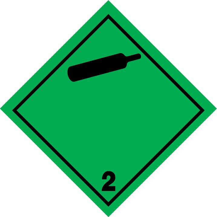 ADR/RID etikett 2.2 IMDG klass 2.2 ICAO klass/riskgrupp 2.2 Transportetiketter 14.