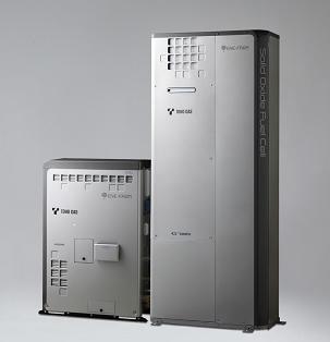 Figur 8 Bränsleceller från SOFC AISIN för Ene-Farm i Japan och Panasonic-Viessman installerad i Tyskland De stora antalet anläggningar domineras av PEFC till Japans Ene-Farm program, totalt finns det