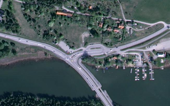 Trafikverket har tidigare gjort trafikmätningar på några punkter enligt figur 5 och tabell 1.