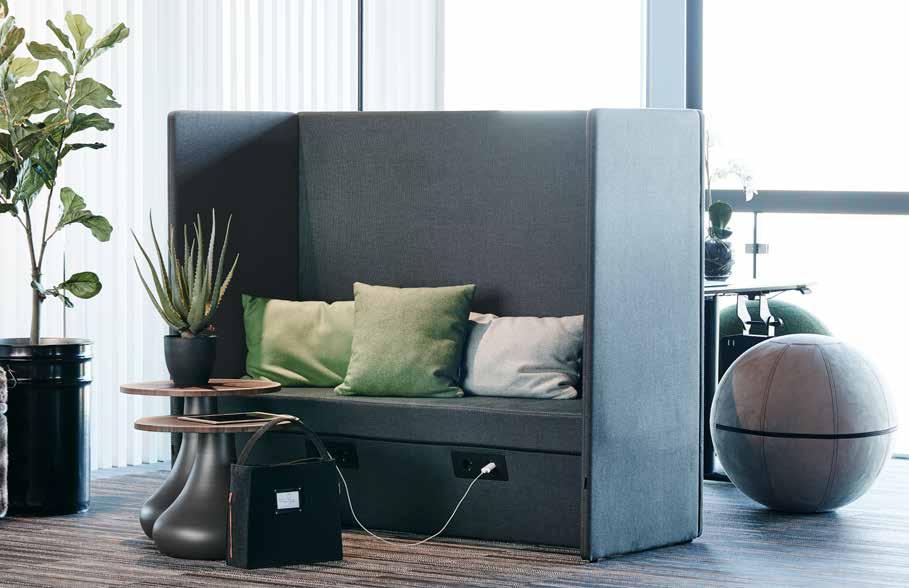 Finns även med 2 st inbyggda Table Top med 2 eluttag. SOFA SOUND BOOTH Sofa Sound Booth 647100 SOFA SOUND BOOTH Sofa Sound Booth med Table Top 647301 22575,00 Se textilier/prisklasser sid 4-7. Priskl.