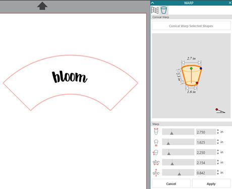 It may look a little funny on the screen, but when you cut it and apply it, it will appear straight.