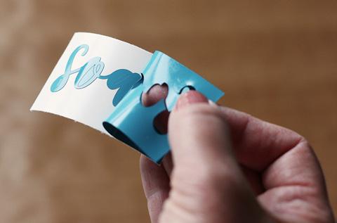 You can also cut layered designs, so you can use more than one vinyl color and stack the layers on top of each other.