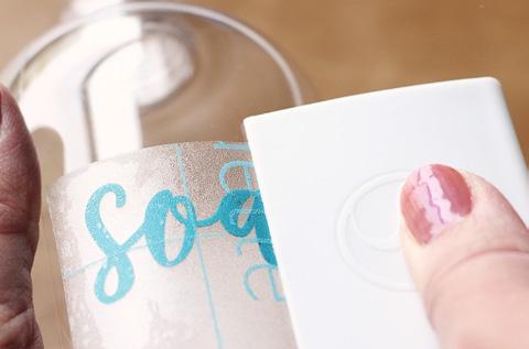 When the design is completely weeded, only the design you want to apply remains on the backing.