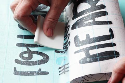 Cut the transfer tape to the same size (or larger) as the vinyl backing.