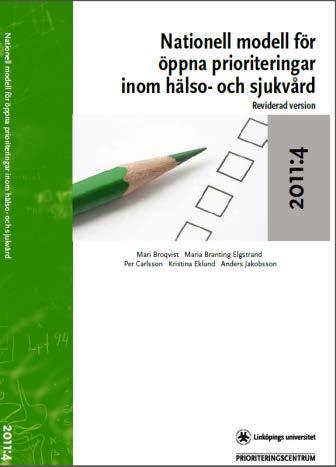 Nationella modellen för öppna prioriteringar