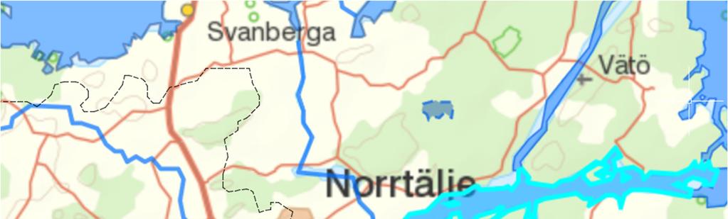 2.4 Miljökrav på recipient för dagvatten Vattenförekomsten Norrtäljeviken (total area 6 km 2 ) är belägen öster om utredningsområdet och är den recipient som tar emot dagvatten från aktuellt område
