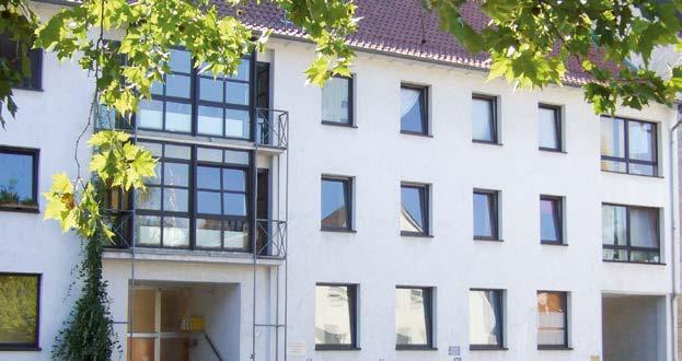 KHG-Wohnheim Zur Katholischen Hochschulgemeinde gehört ein Wohnheim, das 32 Studierenden zu sehr günstigen Bedingungen ein Zuhause bietet.