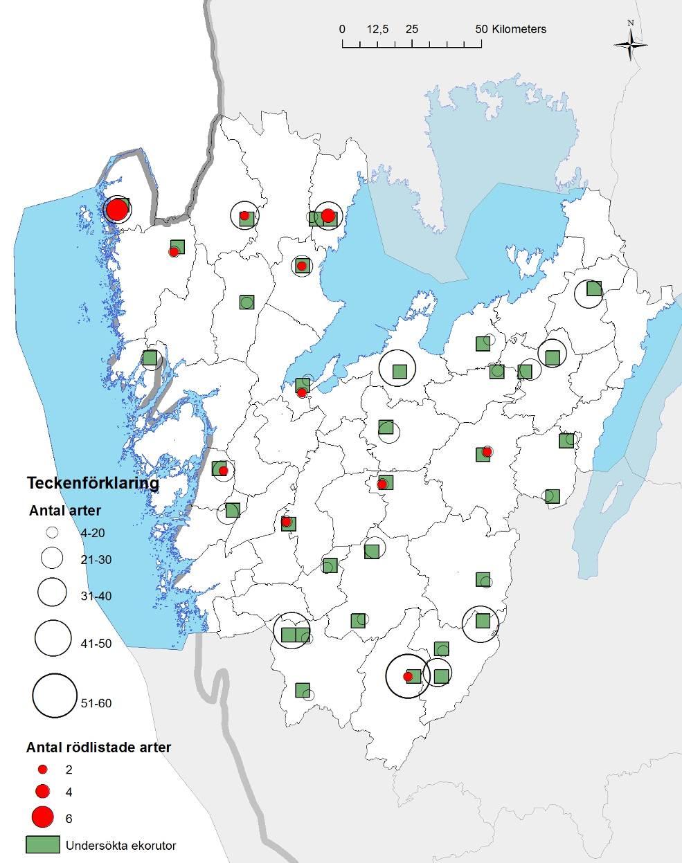 Miljöövervakningens betydelse Miljöövervakningen av gaddsteklar (2010-2012) är en viktig källa för kunskap om länets gaddstekelfauna.