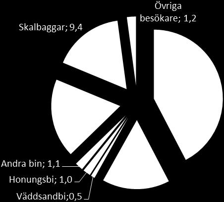 Resultatet blev att pollinatörsslingorna fördelades på hagmark (N=8), järnvägsvall (N=3), sand- och grustäkt (N=5), skogsbryn (N=1), tätort och rekreationsområden (N=3), vägkant (N=11), åkerren (N=4).