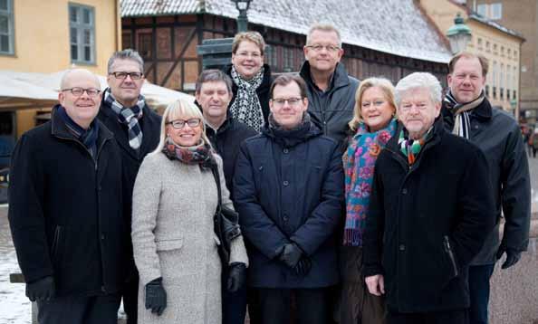 Styrelsen S Styrelseledamöter och personal, från vänster: Anders Bjärnehäll, Mats Ekbäck, Elisabeth Larsson, Kjell Rosenlöf, Pia Lindvall Bengtsson, Marcus Nilsson, Hans Hyllstedt, Christina Larsson,