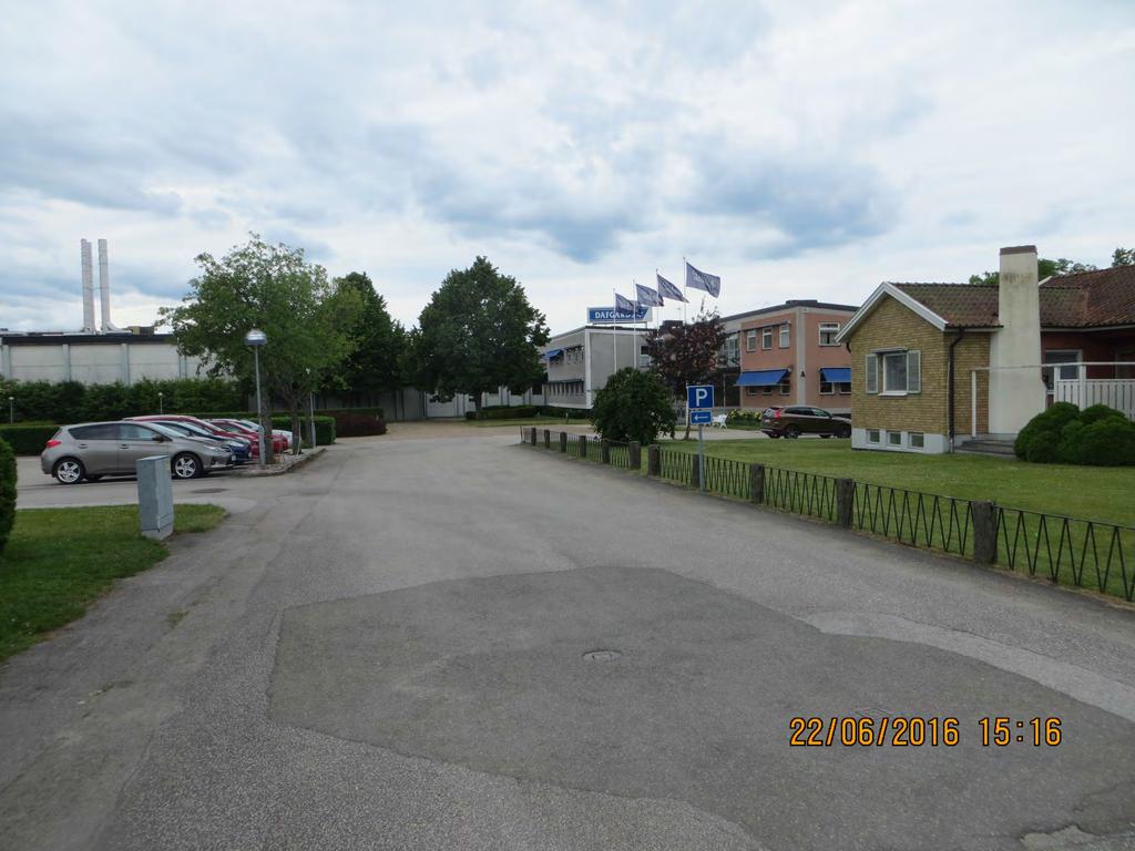 Insatsväg 2. Infart till adm. kontor, matsal mm.