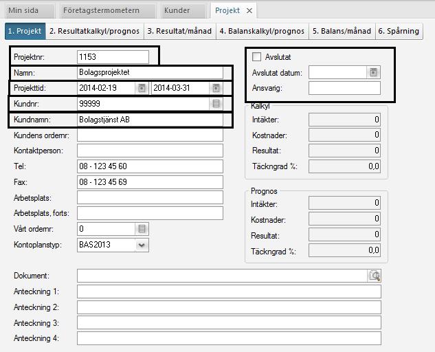 Projektöversikt Visma Severa efter