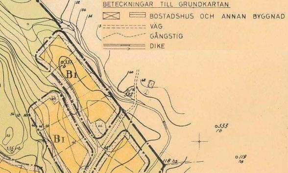 9 (31) Plankarta för gällande detaljplan från 1965.