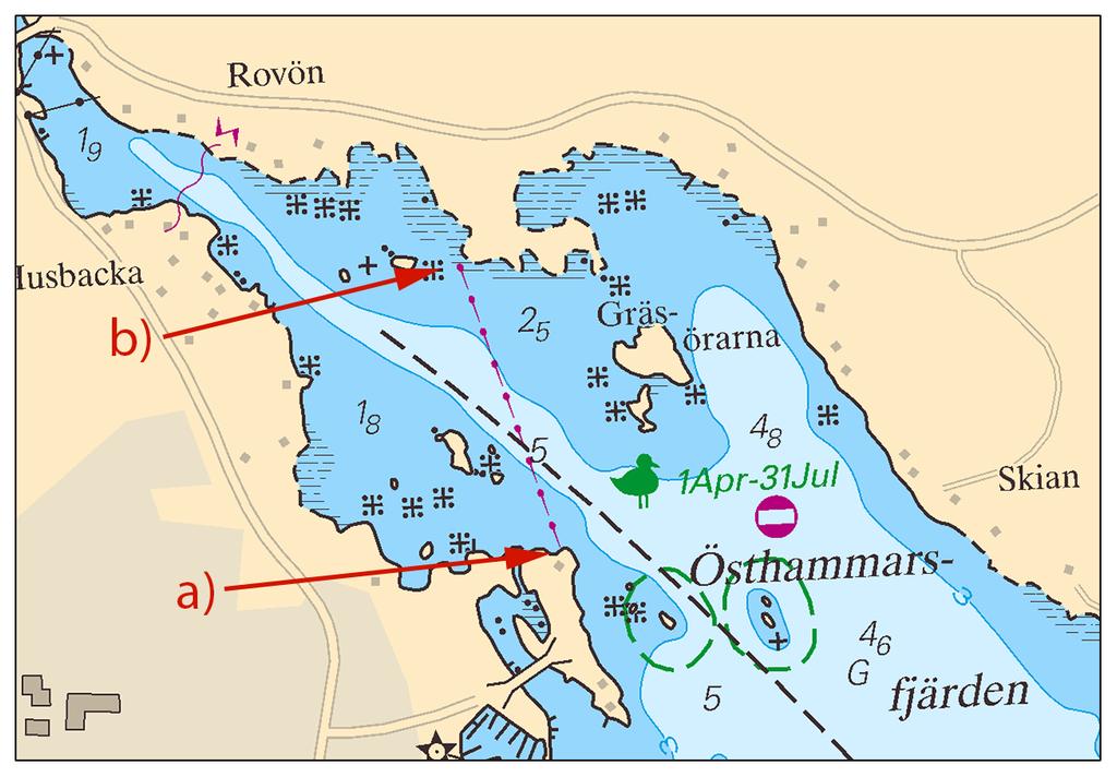 Sjöledning. Notiser som utgår: 2015:542/10295(P) En rörledning har etablerats på Östhammarsfjärden.