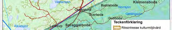 (Figur 11). Riksintresset omfattar bl.a. en centralbygd och farledsmiljö med medeltida fästen utmed Penningbyån och sjösystemet från Östersjön och Uppland.
