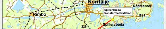 Stockholms län (Figur 1). Ledningen, som byggdes på 70-talet, försörjer ett större område från Spillersboda i väster till Kapellskär i öster.