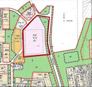 Utdrag ur sammanställningen av detaljplaner och avgränsning av planeringsområdet. Detaljplanering Inom detaljplaneområdet gäller en 3.10.1985 fastställd detaljplan.