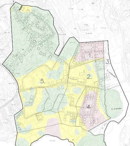 3.4 Område 4 Undersökningarna visar att området består av stora fyllnadsdjup, ca 2,5 till 8 meter med blockig och heterogen fyllning och lermäktigheter mellan 2 och 7 meter.