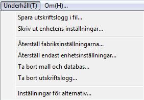 3 Spara inställningar i kommandofil Sparar de angivna inställningarna i en kommandofil.