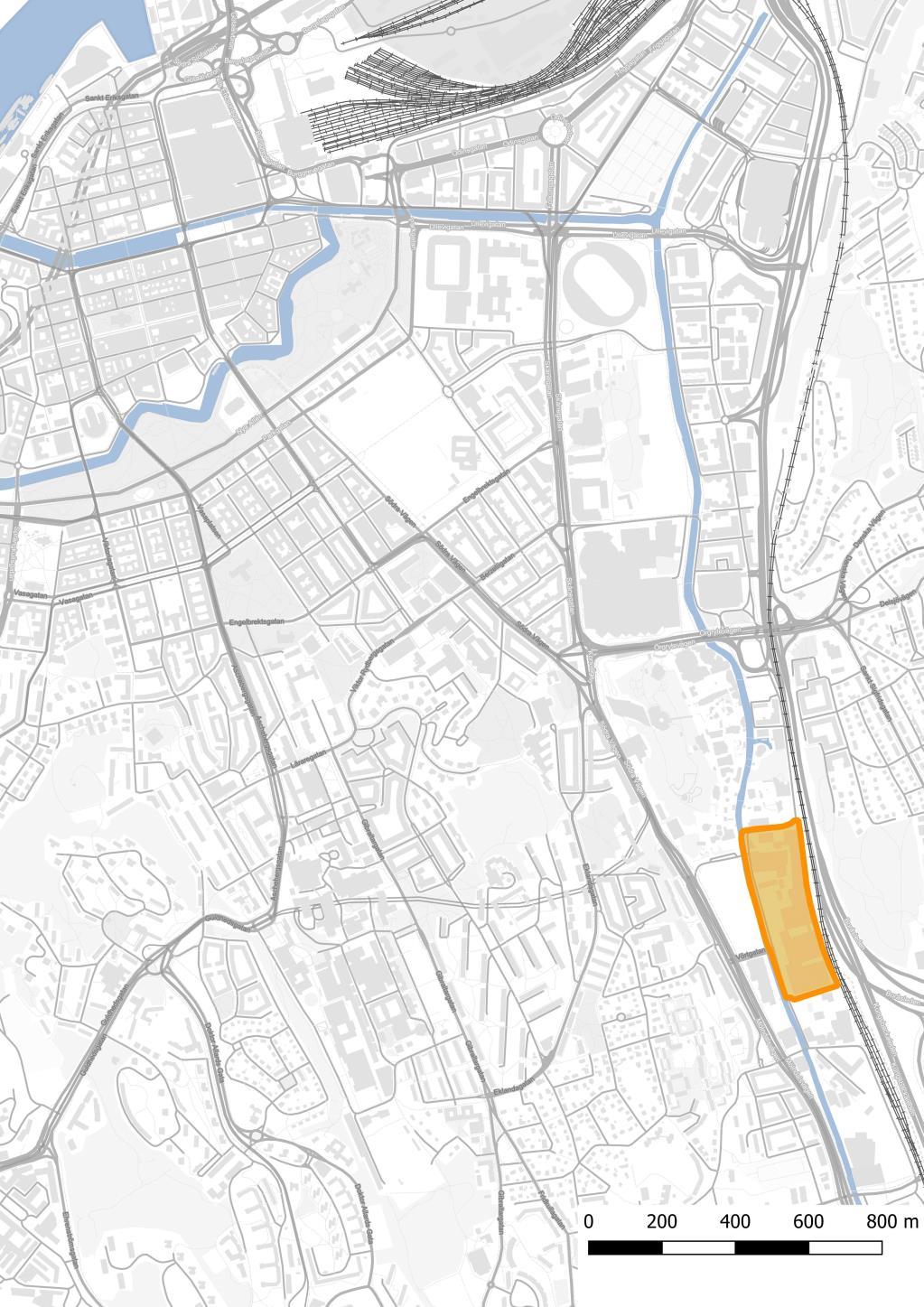 2 Beskrivning av planområdet Projektområdet för DP2 Detaljplan för Lisebergs utbyggnad öster om Nellickevägen, inom