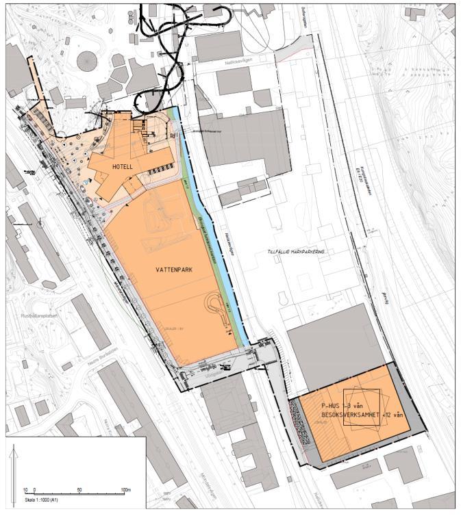 Detaljplan för Lisebergs utbyggnad öster om Nellickevägen, inom stadsdelen Krokslätt i Göteborg är en del av Lisebergs Jubileumsprojekt där DP1 3 för det västra området är under antagande. Se Figur 3.