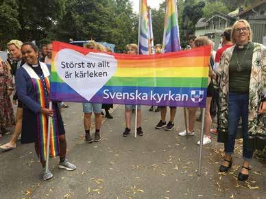 Den tionde augusti arrangerades Roslagen Pride. Präster, diakoner, scouter med flera från Roslagens östra pastorat deltog i paraden.