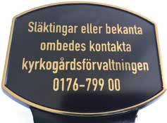 Malsta kyrka FOTO: KERSTIN MUNDT Norrtälje kyrka FOTO: LARS LINDGREN Genomförda projekt under våren 2019 Roslagsbro kyrka Länna kyrka FOTO: KERSTIN MUNDT FOTO: KERSTIN MUNDT Under våren har fyra