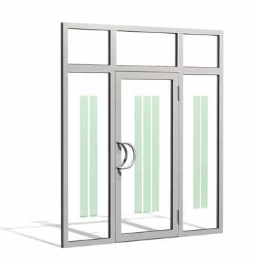 Komplettera med funktionsglas för särskilda krav, som insynsskydd eller personsäkerhet.