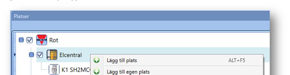 6.1.2 Manuellt lägga till relämodul Tillvägagångsätt för att för att lägga till en relämodul (SH2RE16A4).