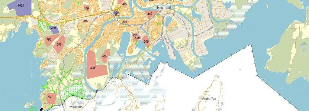 Karlstads kommun har en befolkningsprognos på drygt en procent tillväxt per år.
