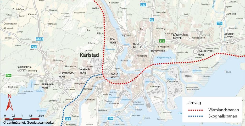 Skoghallsbanan är en enkelspårig bana som trafikerar Karlstads Central och Skoghall. Banan används för godstransporter till och från Skoghalls bruk.