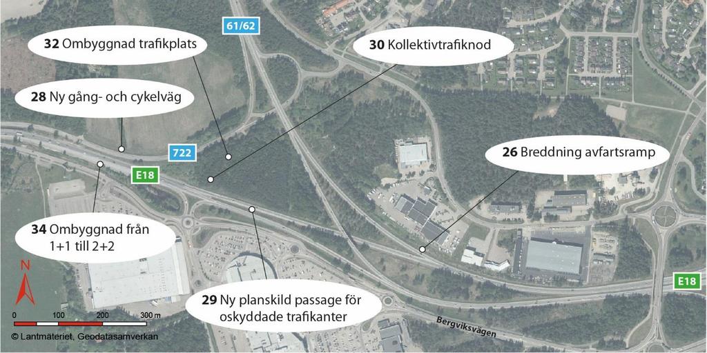 67 (94) Tabell 25. Åtgärdsförslag Bergviksmotet.