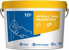 Gypfill X-Ray Protection Joint Mix Färdigblandat handspackel innehållande bariumsulfat för spackling av X-Ray-skivskarvar för att uppnå fullständigt komplett strålskyddssystem.