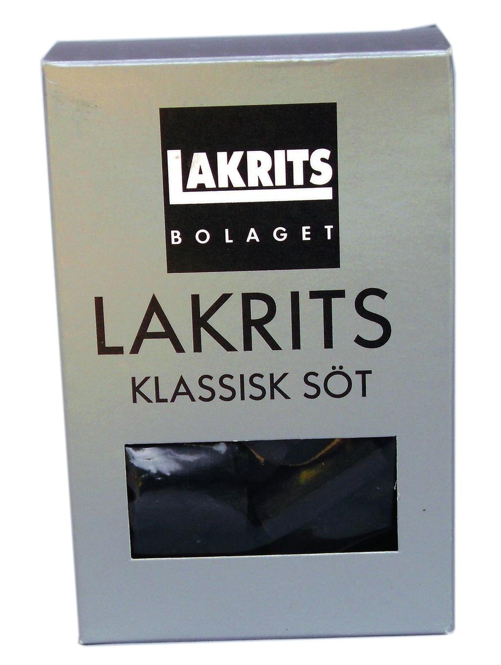 Klassisk sötlakrits SÖT-001 Så här ska sötlakrits smaka.