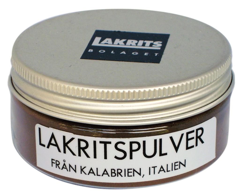 Lakritsrotspulver består av pulveriserad lakritsrot.