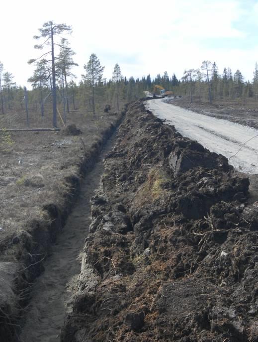 Optiskt kommunikationsnät Ett optiskt kommunikationsnät förläggs mellan vindkraftverken och vidare ut till transformatorstationerna.