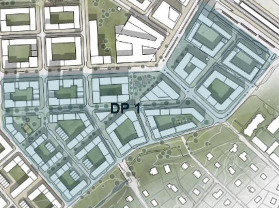 DP 1 Figur 1: Plan över området för detaljplan 1, daterad 2018-08-24.