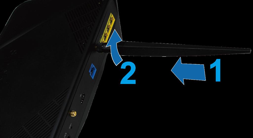 Kapitel Installera din Synology Router 2 Montera antenner