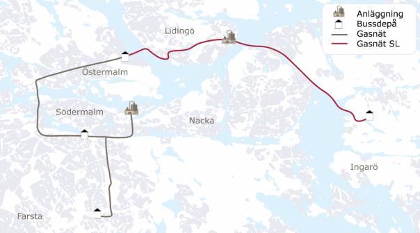 Exempel Hornsgatan: Buller: försumbar effekt pga all annan trafik Emissioner: - 5 %