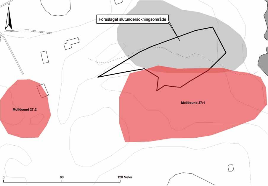 Figur 5. Föreslaget slutundersökningsområde. Skala 1: 1 200.