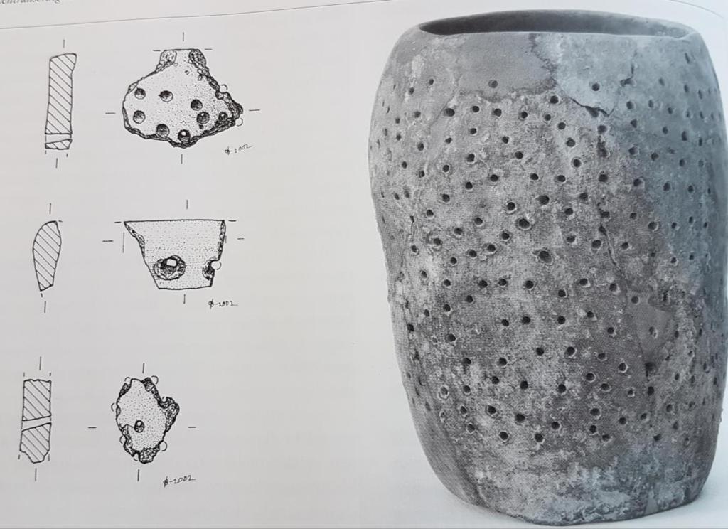 keramik Likarmat spänne: norr om abbotshuset