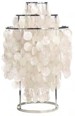 FUN 1TM TABLE LAMPS Ø40 cm / H: 65 cm Table lamp with mother of pearl discs on three